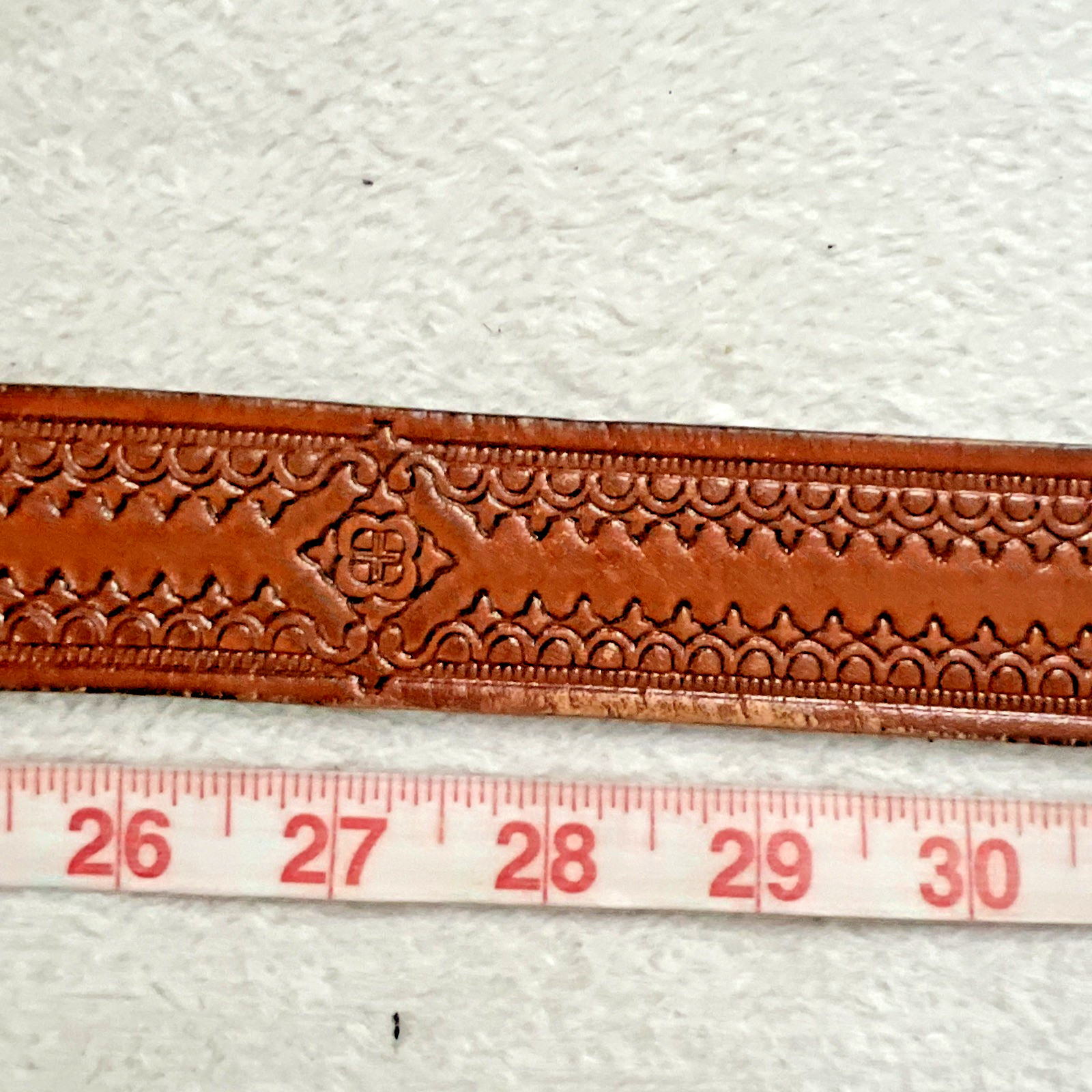 Agate Cabochon Stone Vintage Silver Color Belt Buckle with Braided Leather Belt