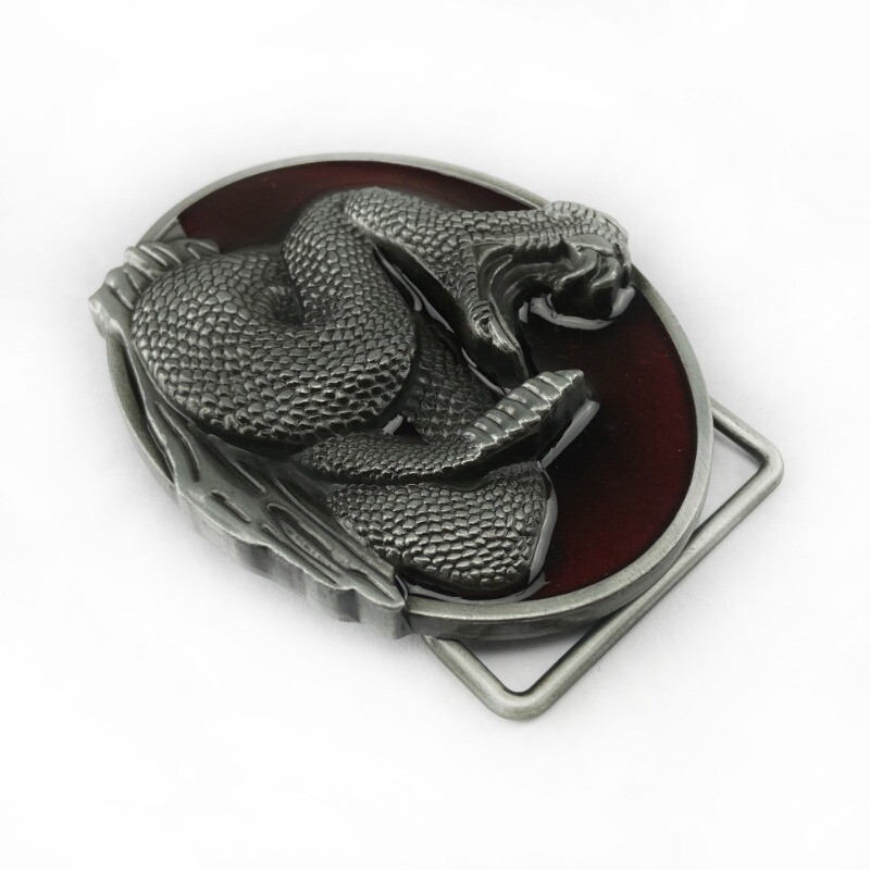 Cobra Snake Belt Buckle Western Cowboy Buckle for Men & Women Fit 1.5in Belts