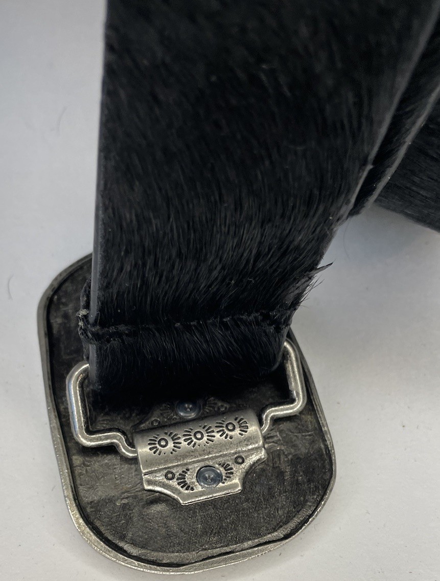 RG 512 NATURAL COW HIDE PEWTER BUCKLE “MAKE YOUR OWN DESTINY “ 85CM