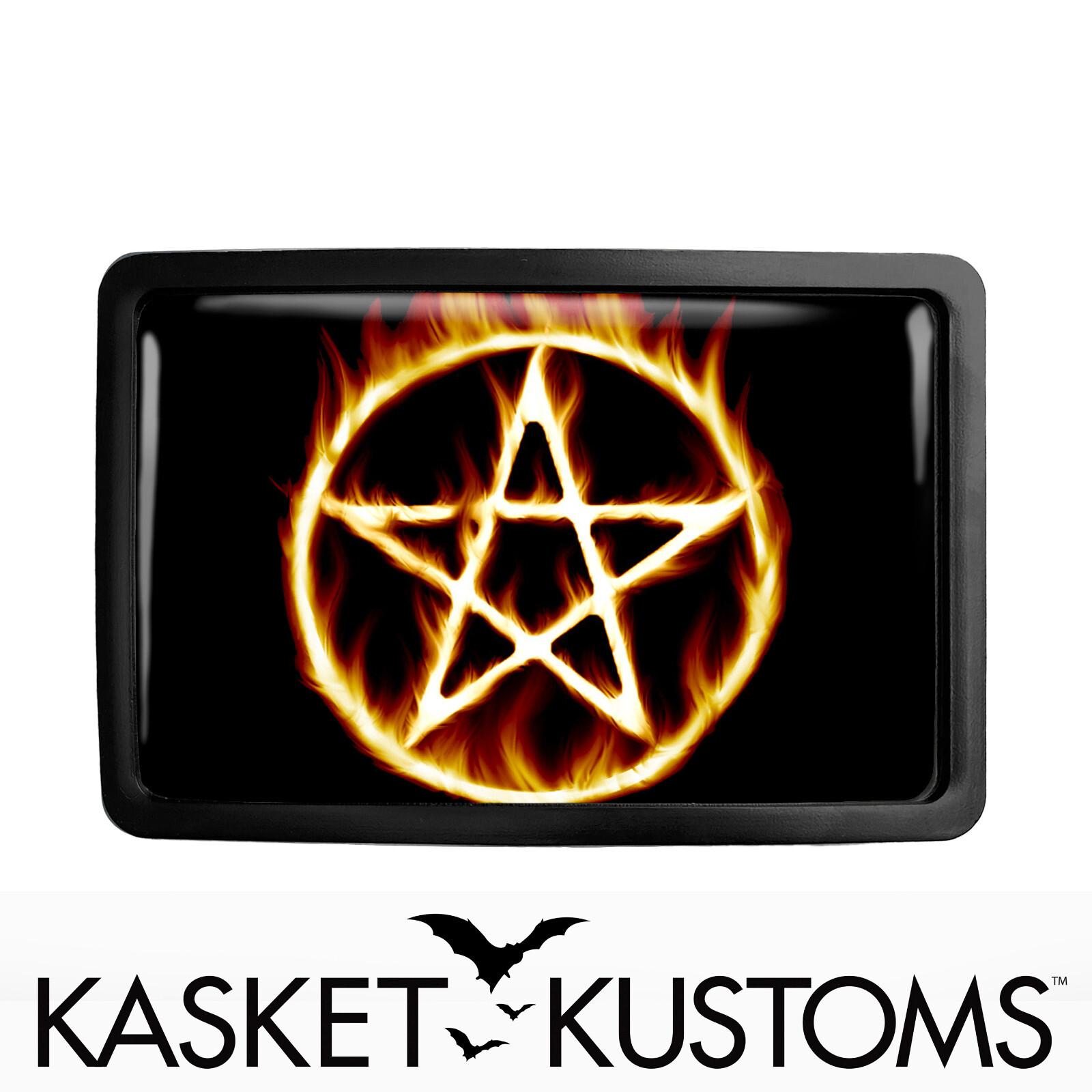 666 Pentagram Belt Buckle – Gothic Occult Satanic Pentacle Buckle – 336