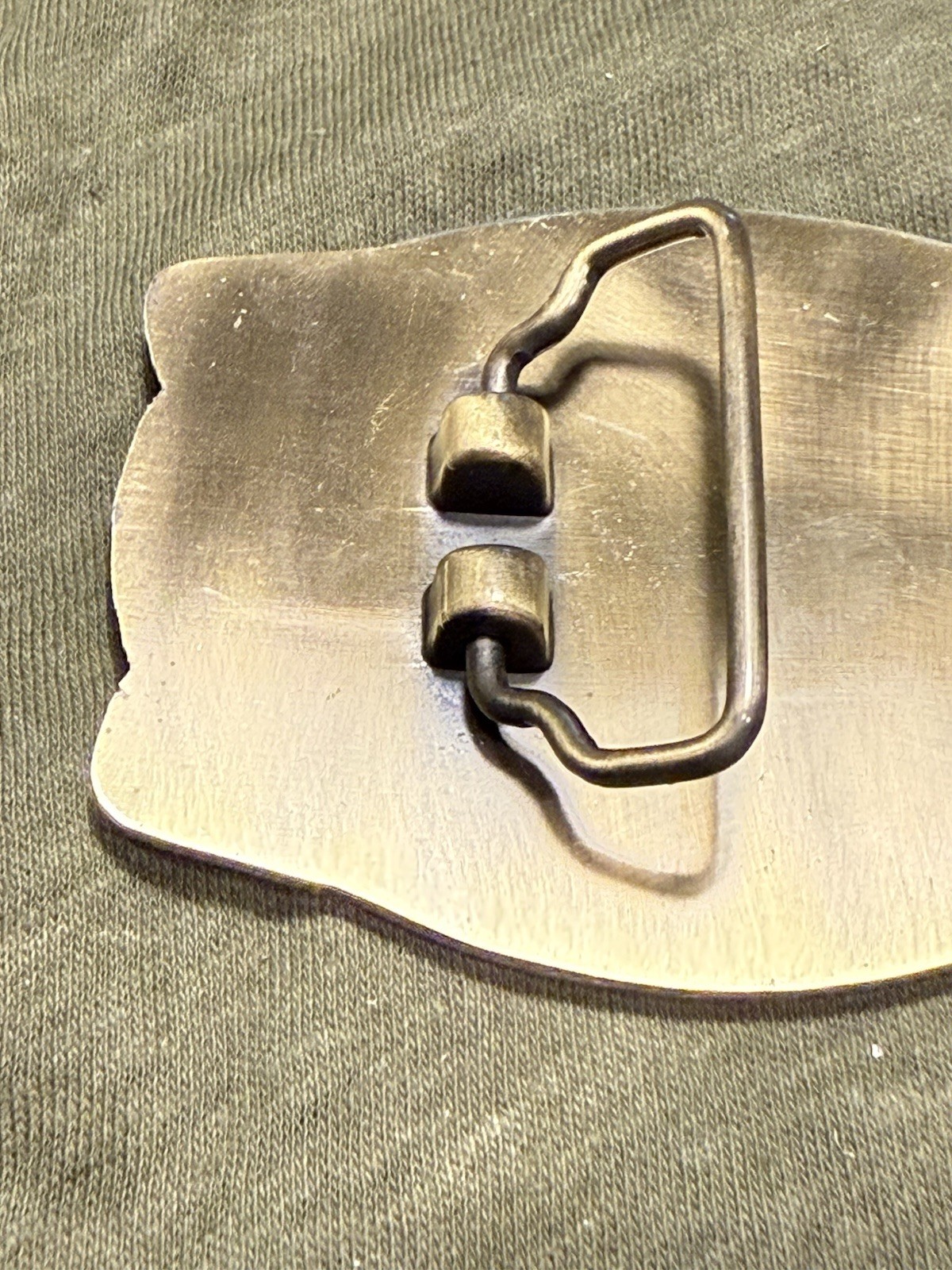 Vintage/undated Budweiser Beer belt buckle. 3.5&Prime; Wide.