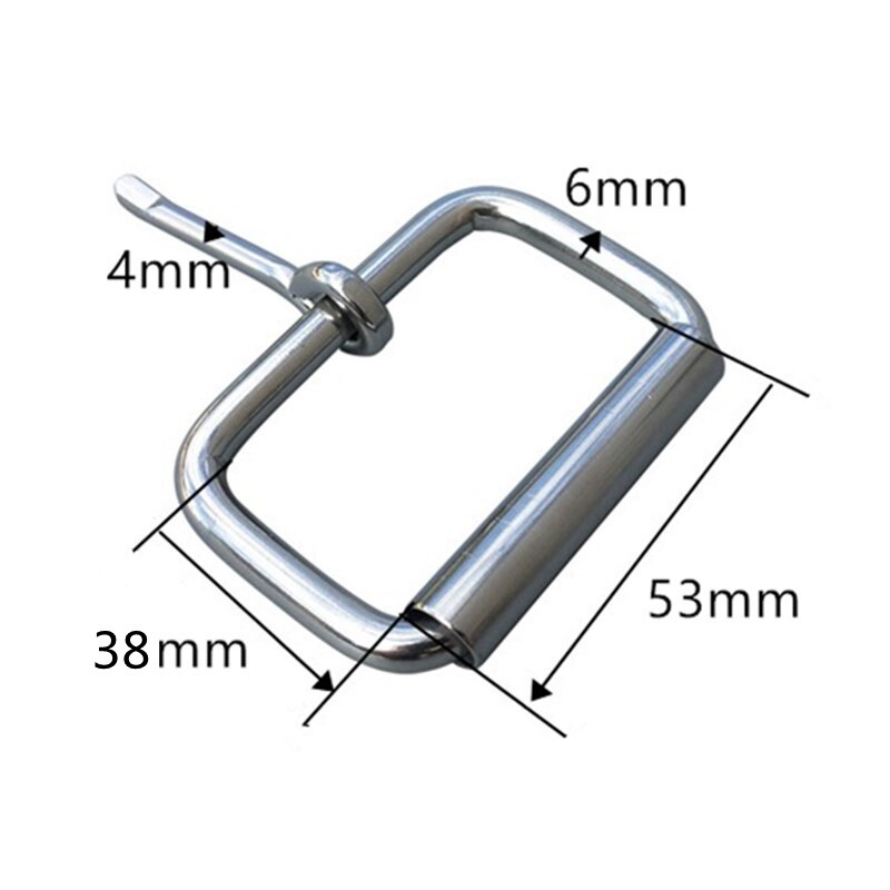 53mm Heavy Duty Stainless Steel Single Prong Roller Belt Buckle Replacement
