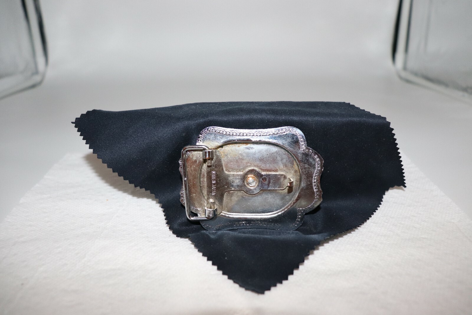 Horse in a Horseshoe Belt Buckle