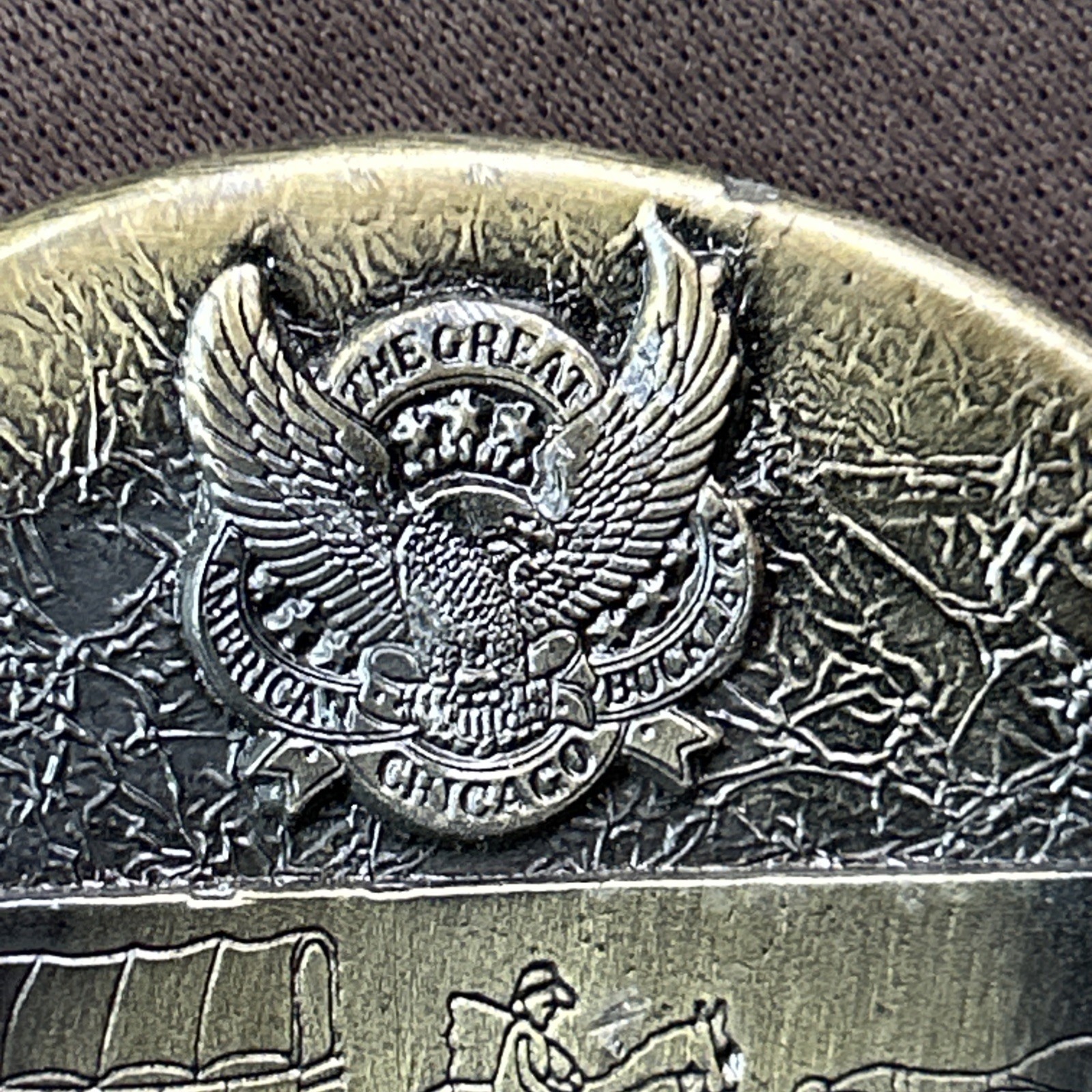 Vintage Mac Tools Belt Buckle. Limited Edition Round Metal With Stars. RARE—