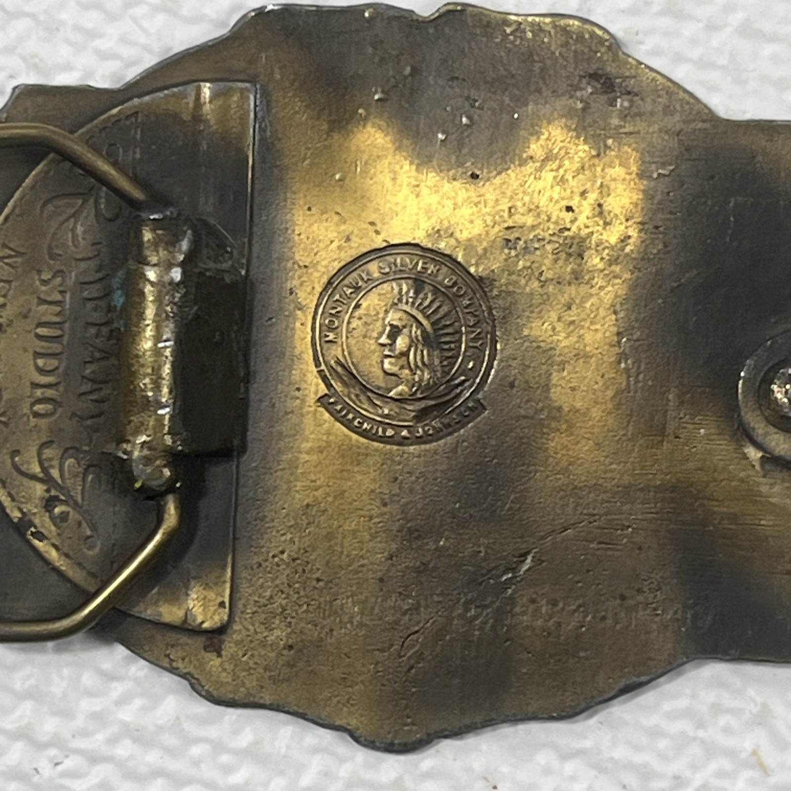 Vintage Belt Buckle Lot 6 Wells Fargo Budweiser Railroad Police Semi Truck