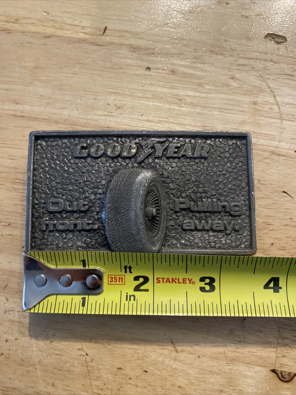 Goodyear Tires Belt Buckle Vintage 1978 Metal Michelin Tire & Rubber Collector