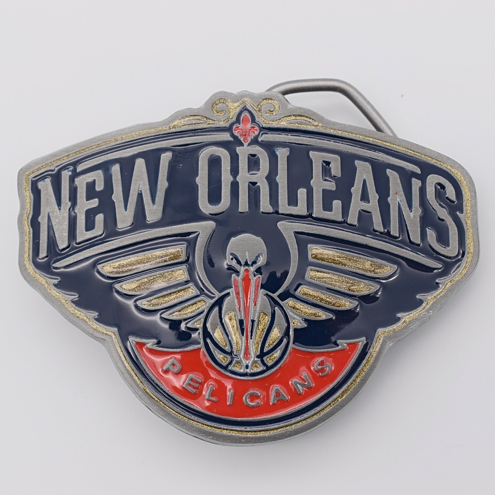 New Orleans Pelicans Basketball Team Belt Buckle (New)