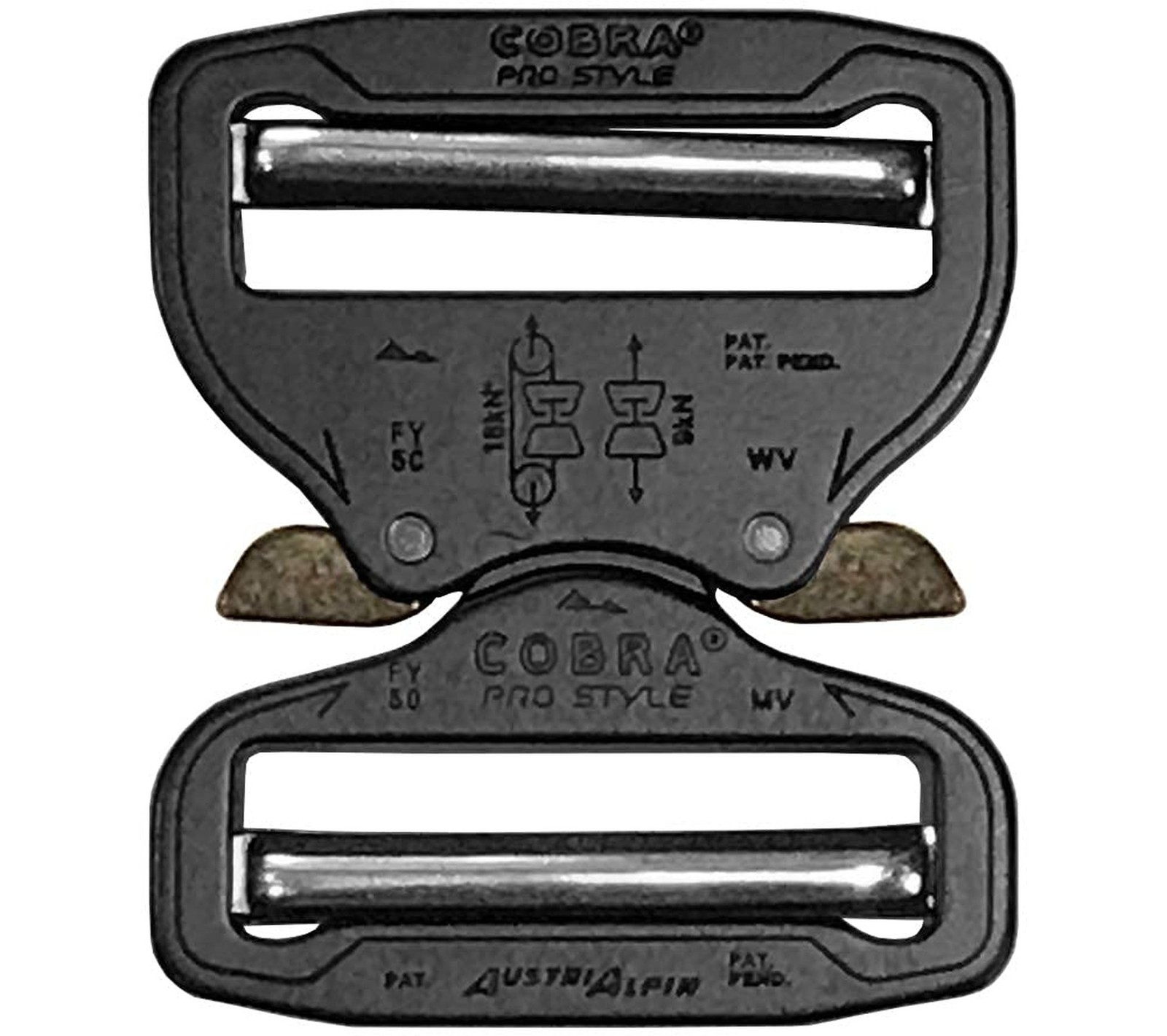 Adjustable Dual 2 in. (50mm) Quick-Release Buckle by AustriAlpin
