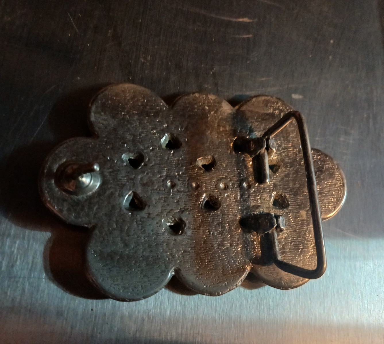 Actually Nickel Interchangeable Belt Buckle, Fits 1.5 in Belt