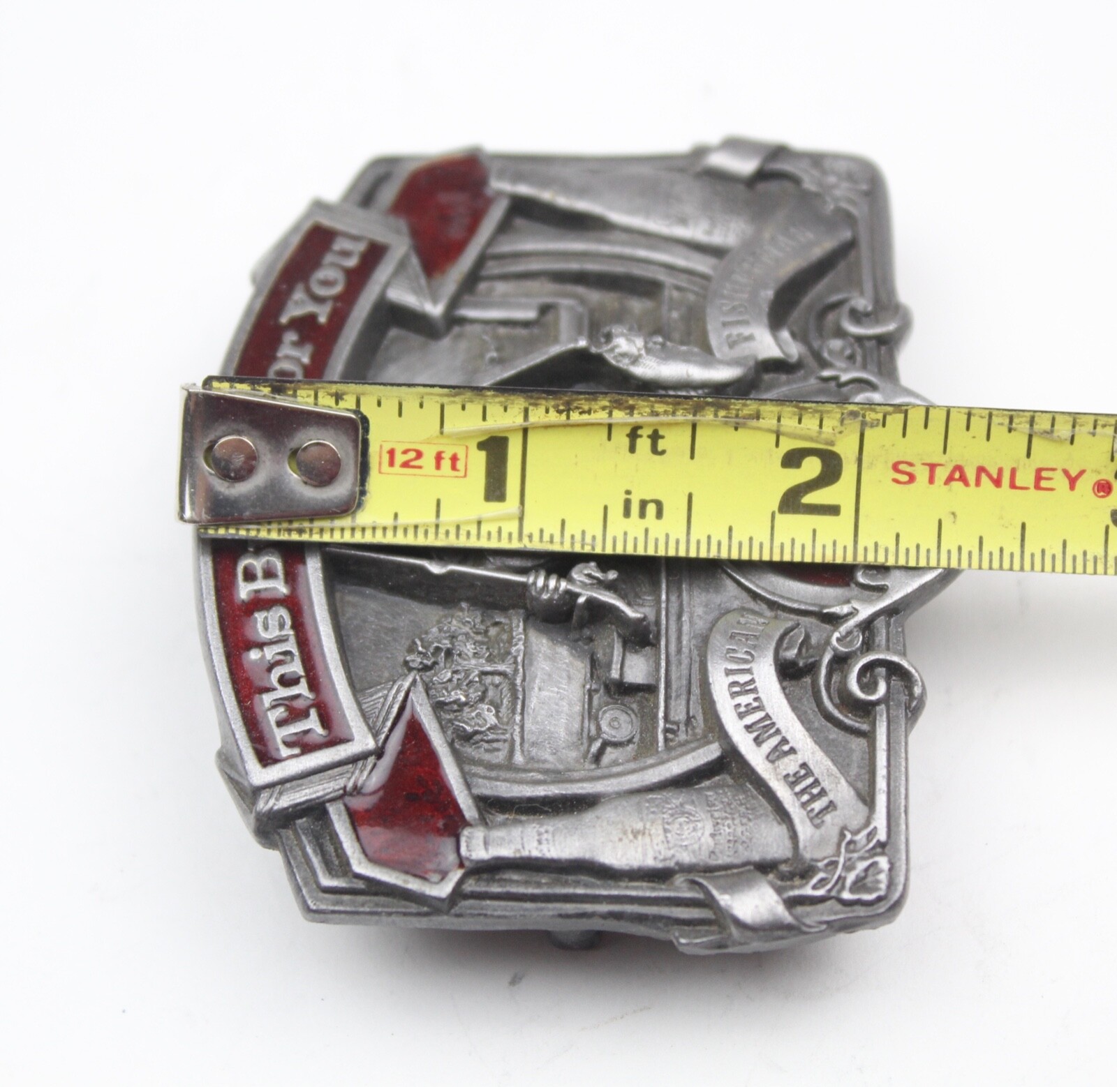 Bergamot Anheuser-Busch Inc. The American Fisherman A-175 Belt Buckle