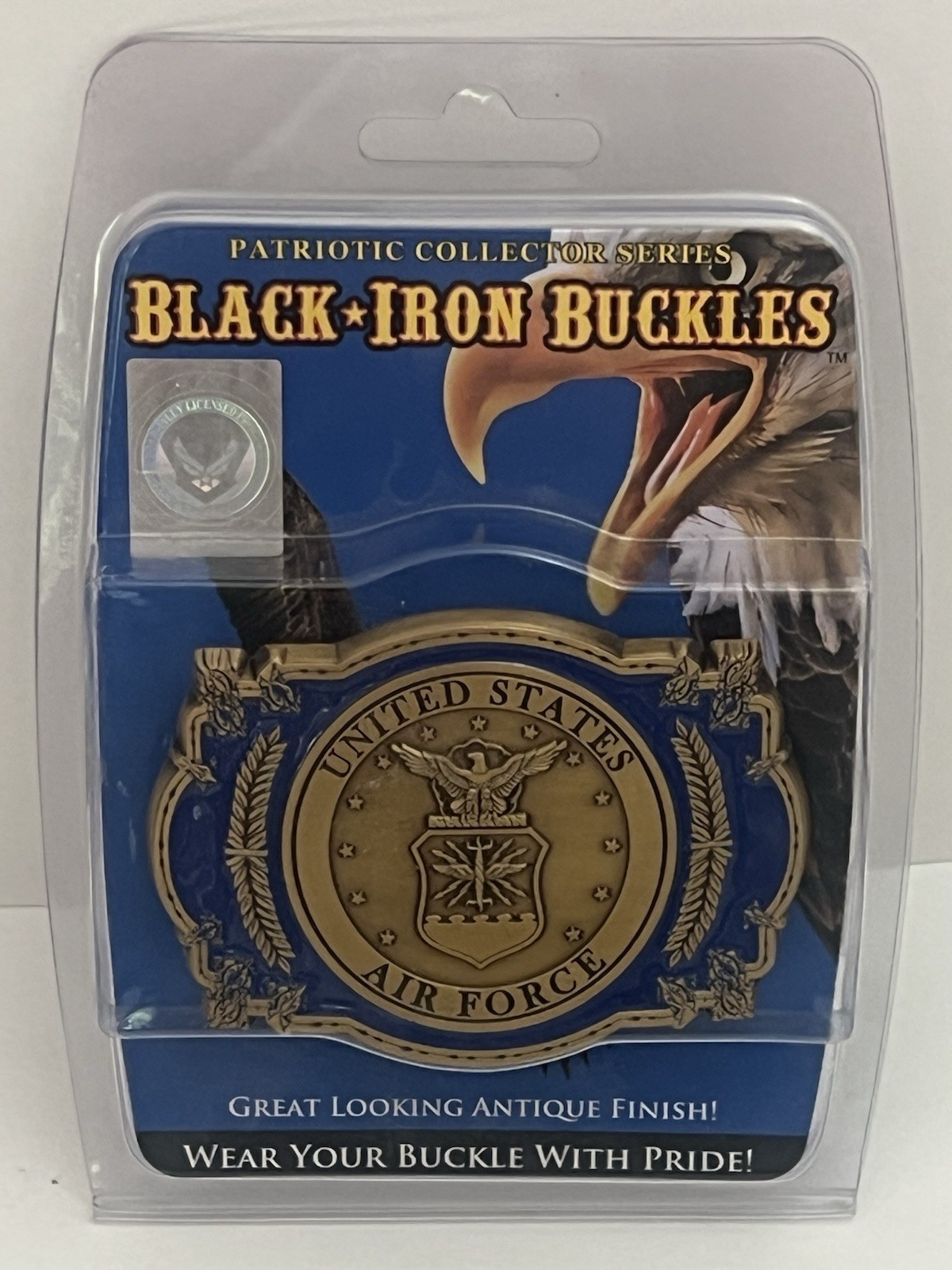 Patriotic Collector Series Black Iron Buckles Belt Buckle US AIR FORCE NIP