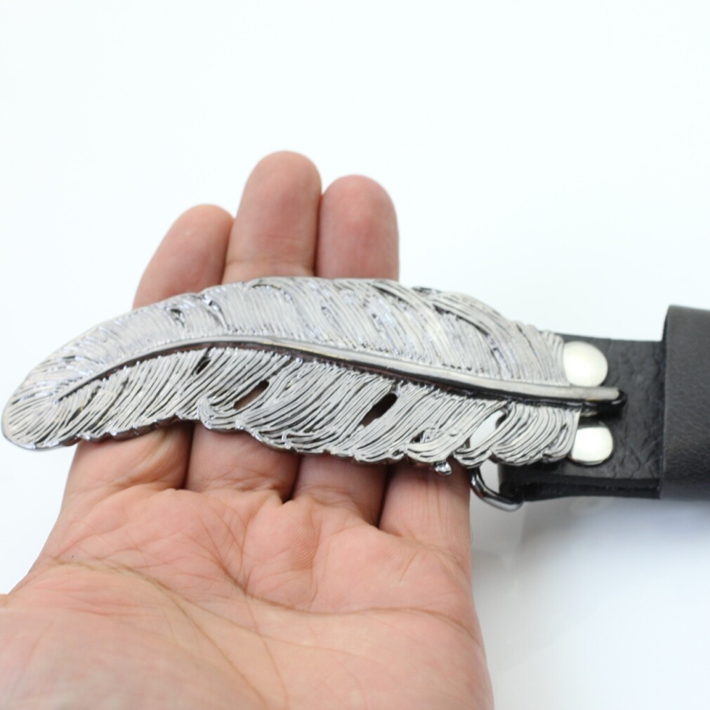 Belt buckle spring, belt buckle for 4 cm leather leather belt, removable buckle