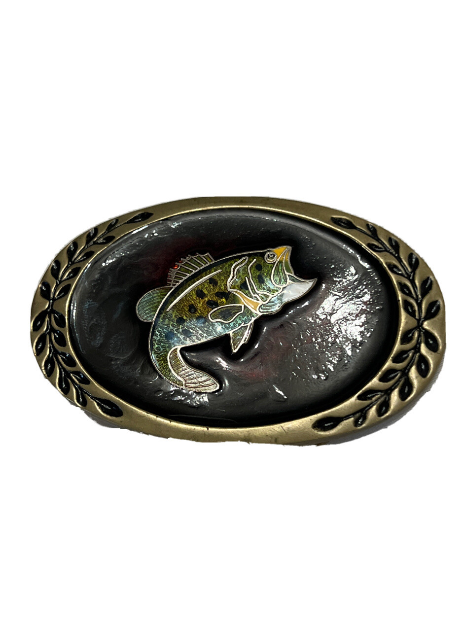 Vintage Heritage Buckle Heavy Duty Solid Brass Oval Fish Belt Buckle