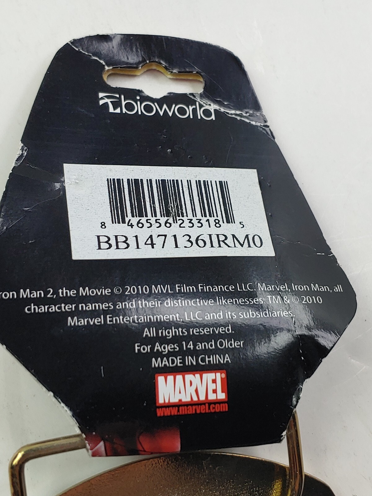 IRON MAN 2 Belt Buckle Full metal HQ NEW cosplay NEW US Seller Shows Scuffs