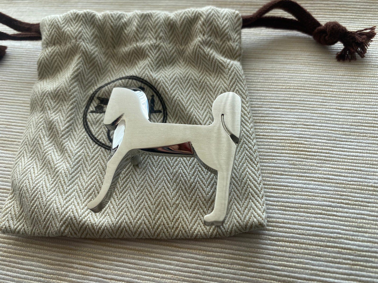 38mm H Belt Buckle Brushed Silver