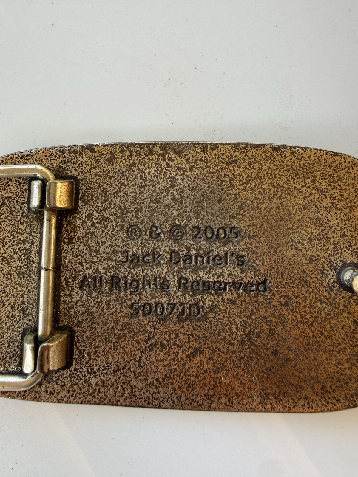 Vintage Collectible Jack Daniel&rsquo;s Old No. 7 Brand 2005 Belt Buckle