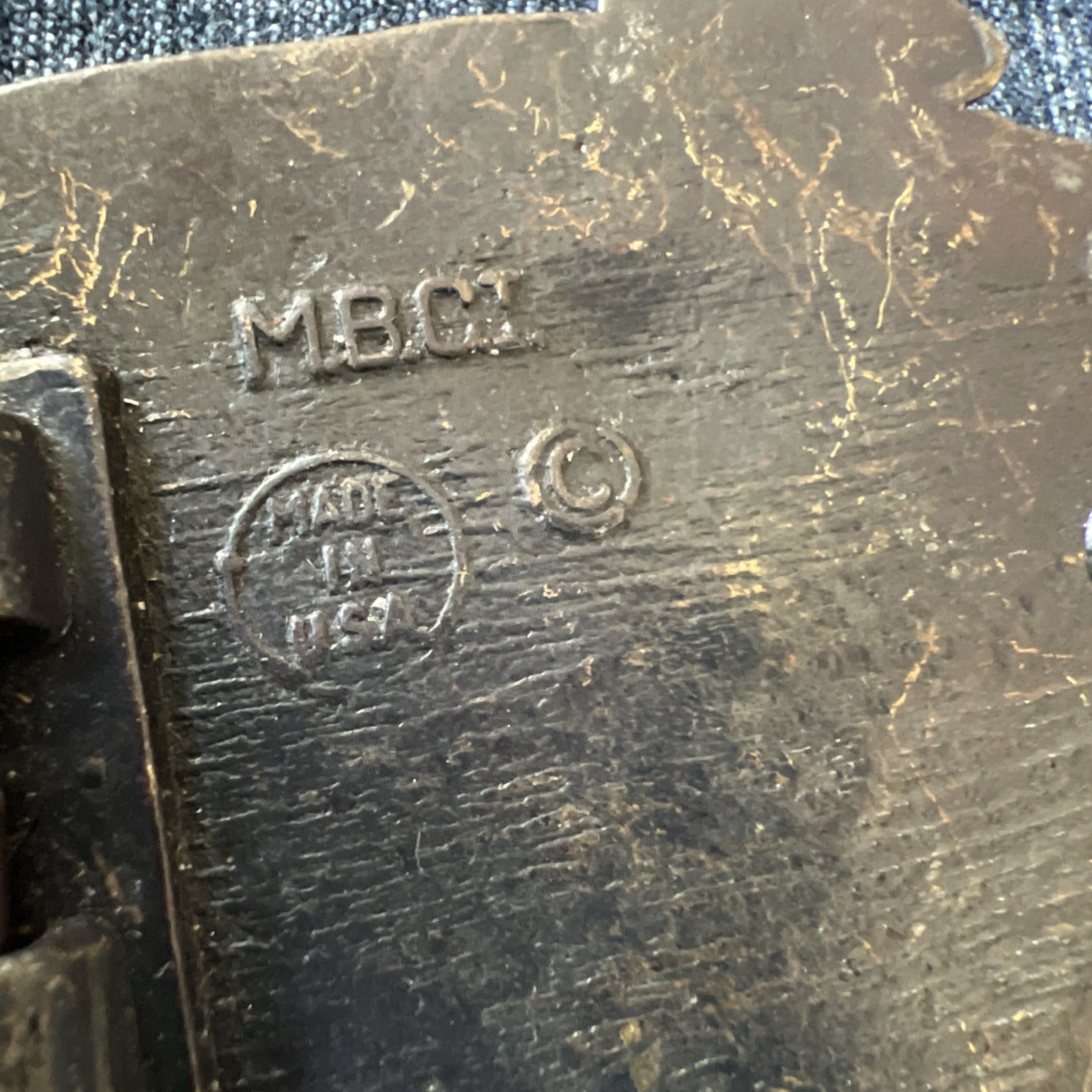 MBCI Solid Brass Fish Belt Buckle | Made in USA | 1970s Fishing Buckle Vintage