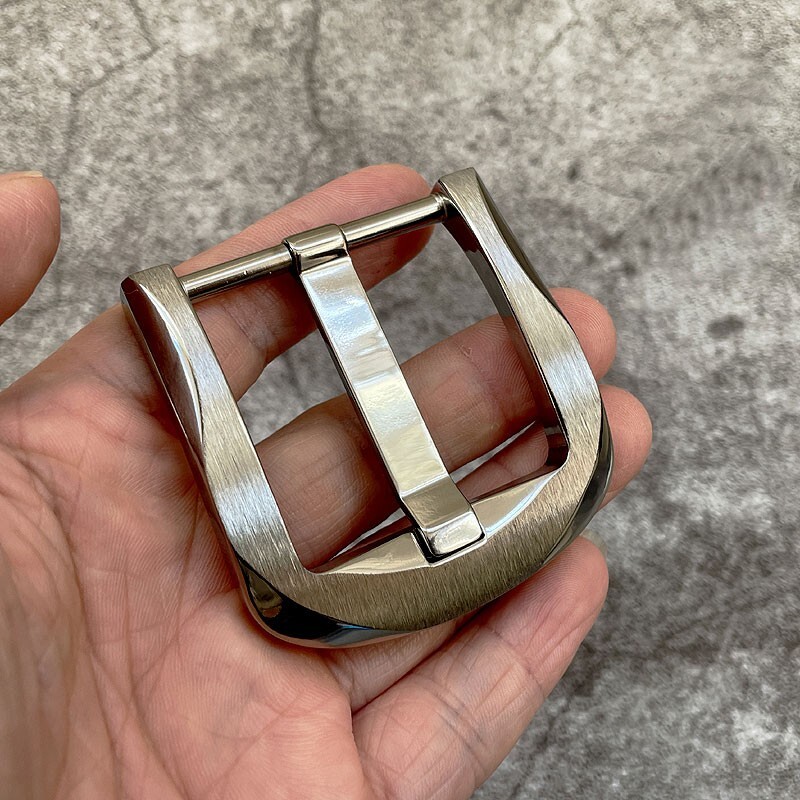 New Concise Pure Titanium Men&rsquo;s Belt Pin Buckle Waist Strap Head EDC Accessories