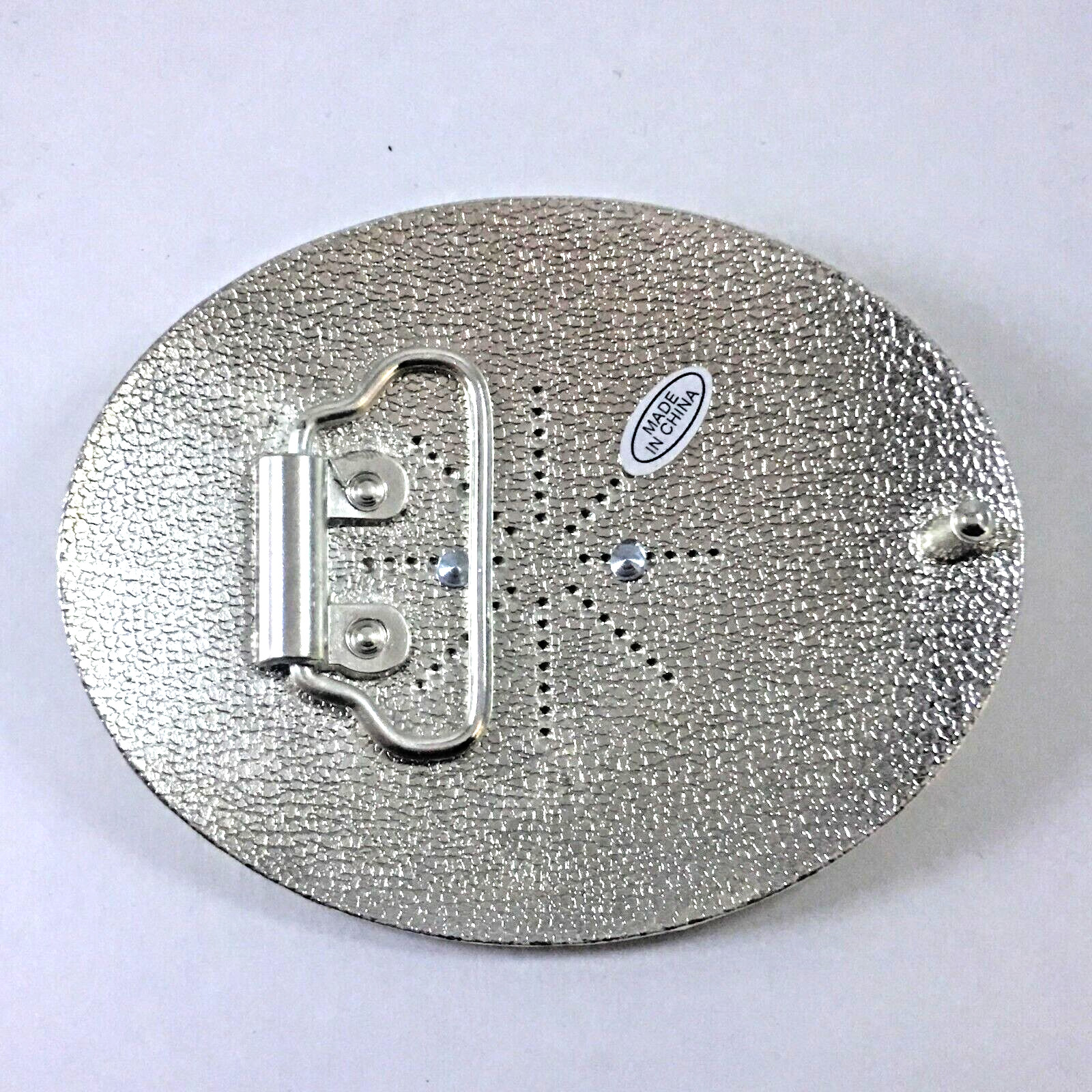 Men&rsquo;s Belt Western Style Buckle Shine COWBOY BOOTS Silver Color Medium Size