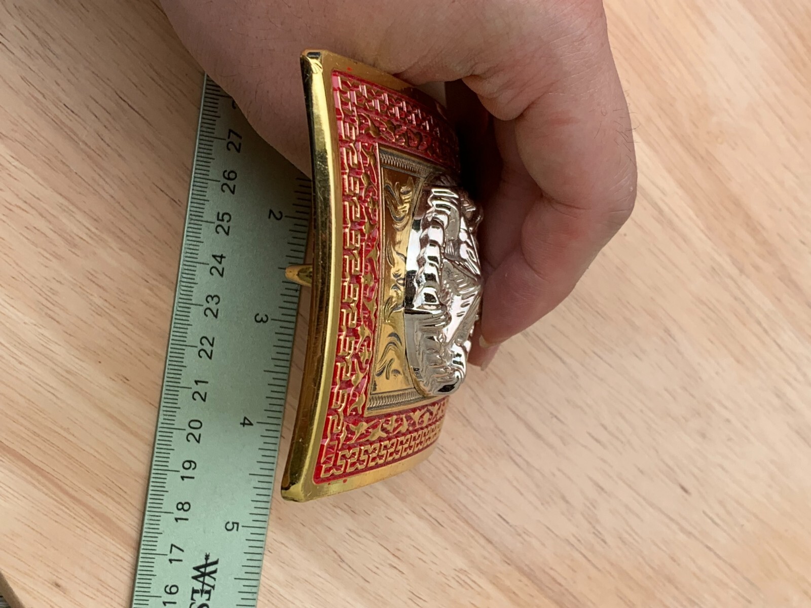 Western Buckle Gold Silver Red Texas Star Cowboy Fit 2 » Hebillas Vaqueras