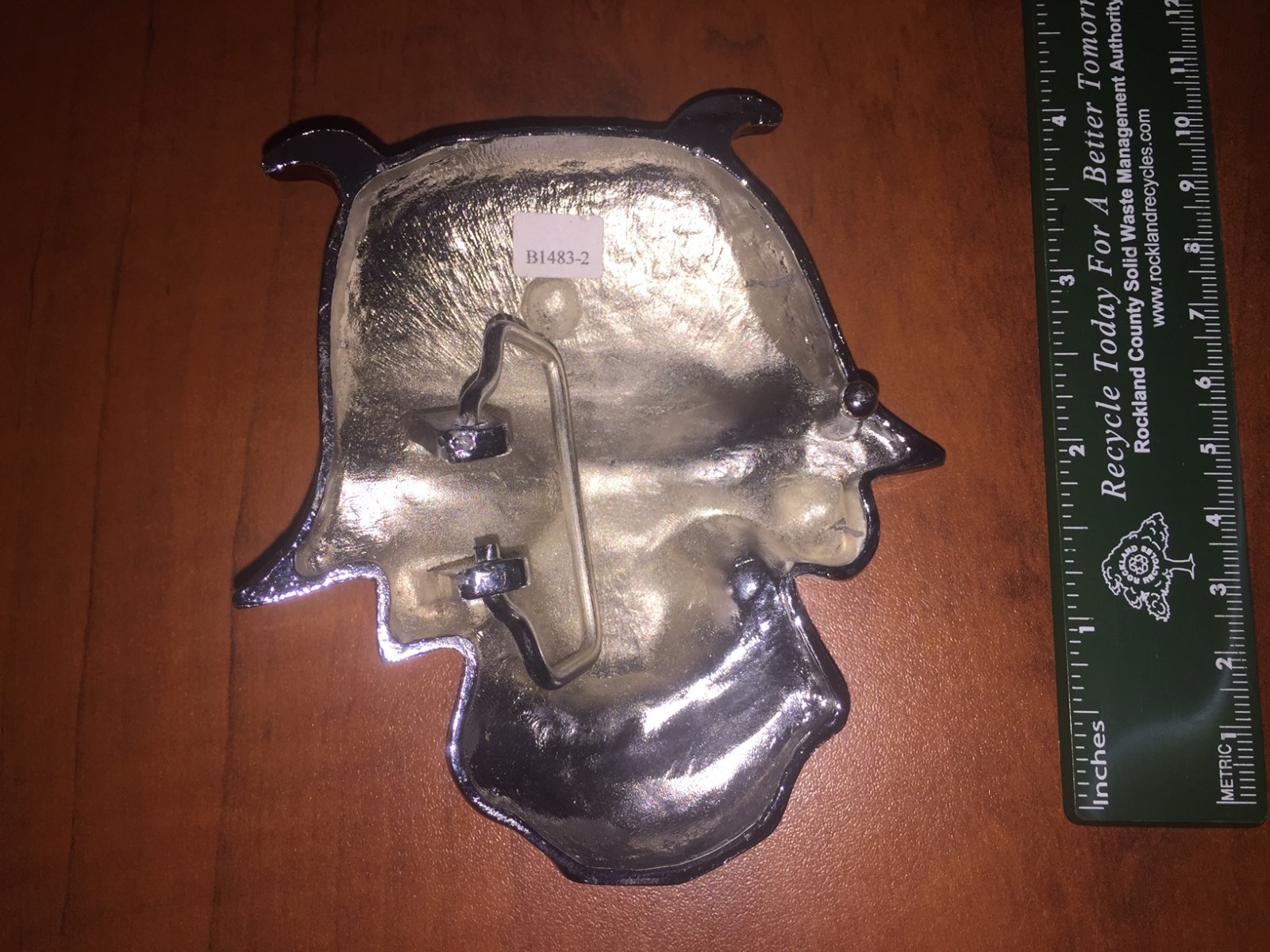 Skull Biker Belt Buckle bone Pirate Jolly Roger
