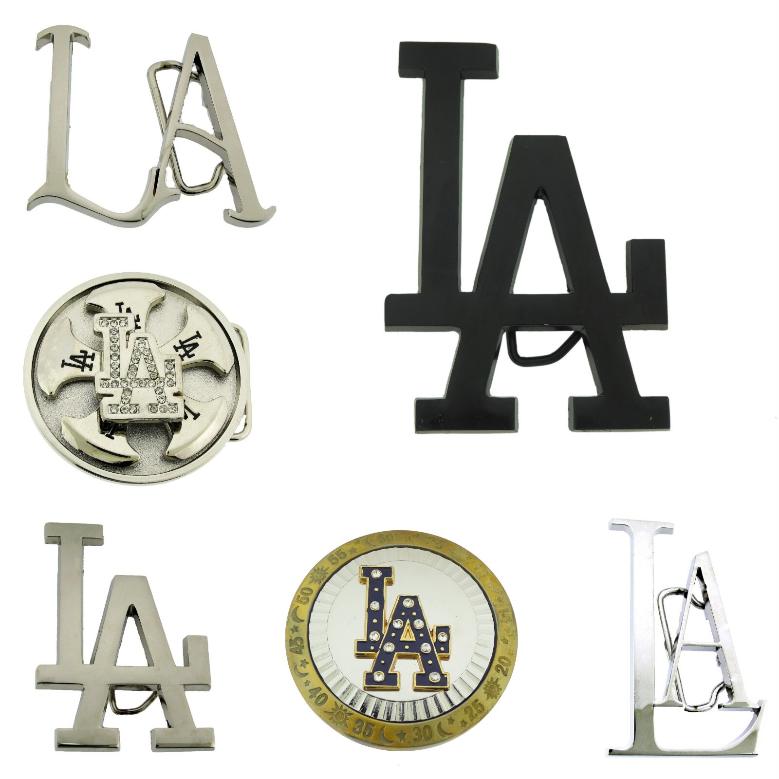Los Angeles CA Dodgers MLB Team City Metal Belt Buckle New western rodeo Cowboy