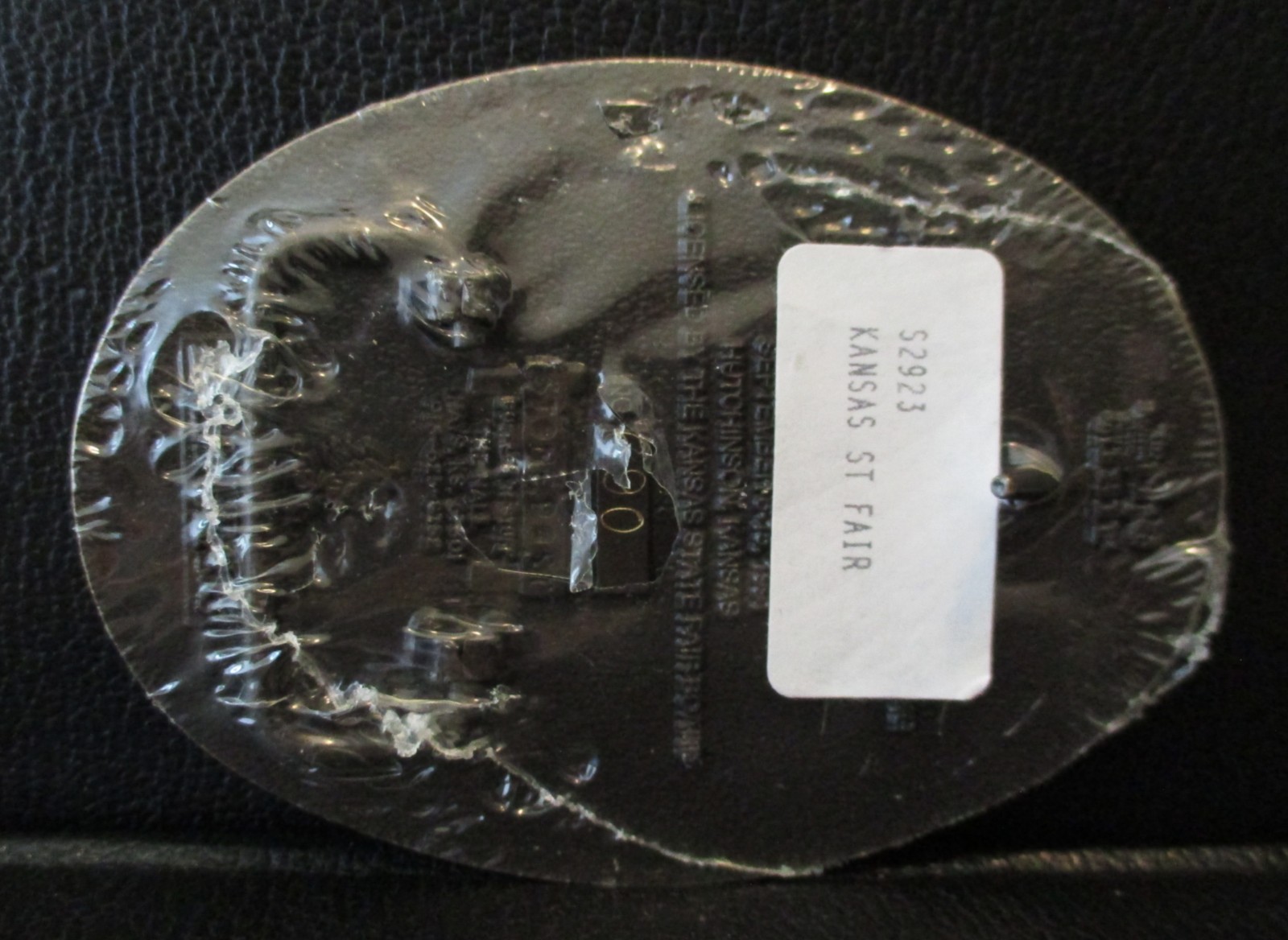 1991 Kansas State Fair Brass Belt Buckle Hutchinson The Present Limited Edition