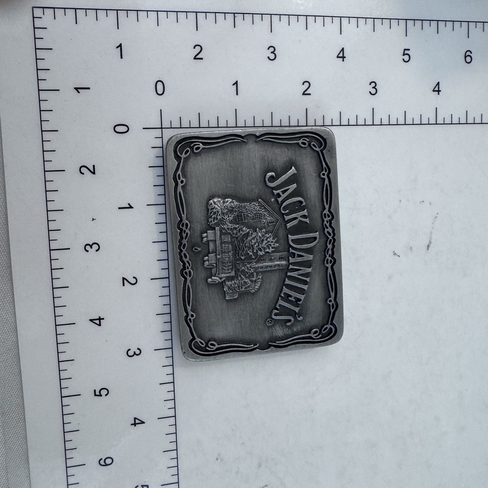Vintage 2006 Jack Daniels Belt Buckle Scenes From Lynchburg Tennessee Whiskey