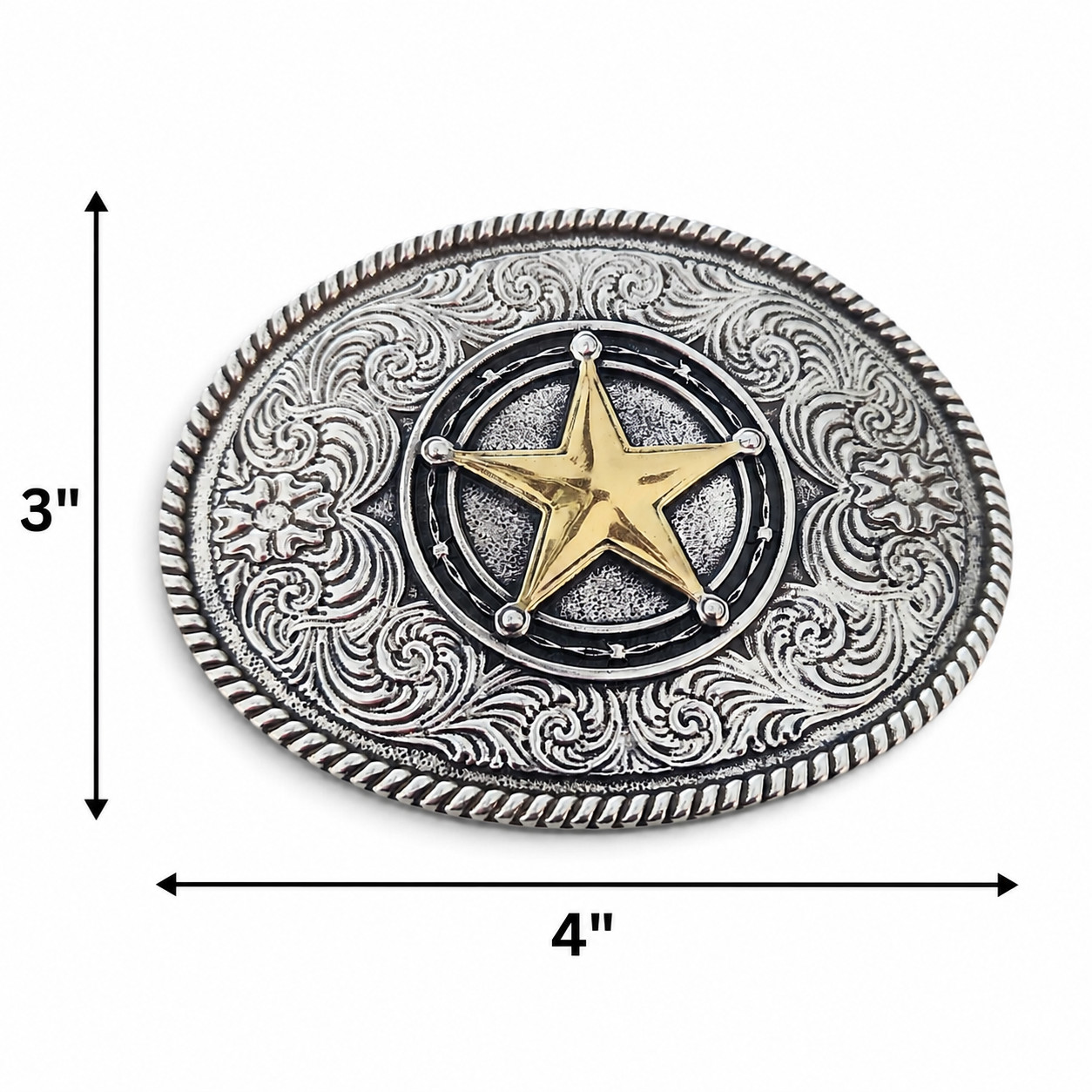 Lone Star Belt Buckle Sheriff Badge Men Women Rodeo Western New Big Texas Style