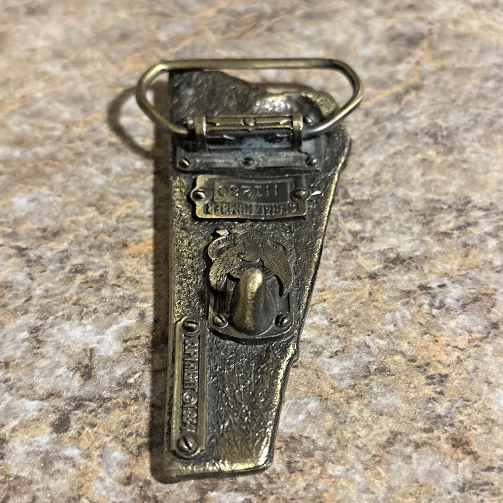 1984 SOUTHERN PACIFIC Train Brass Belt Buckle