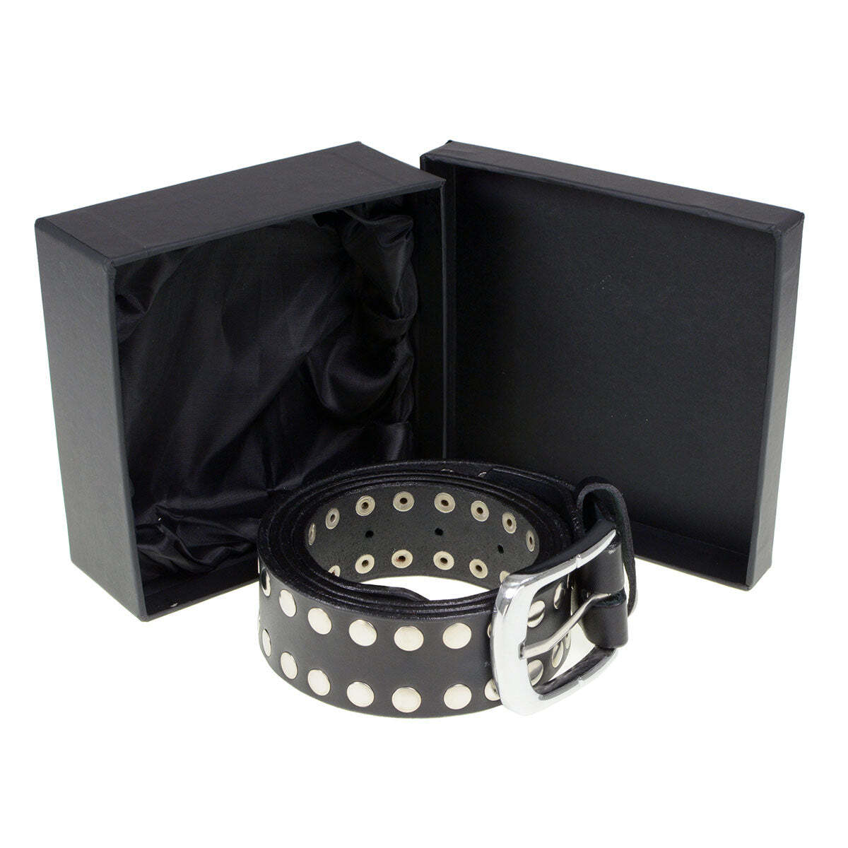 Milwaukee Leather MP7100 Men&rsquo;s Studded Genuine Leather Belt for Biker w/ Buckle