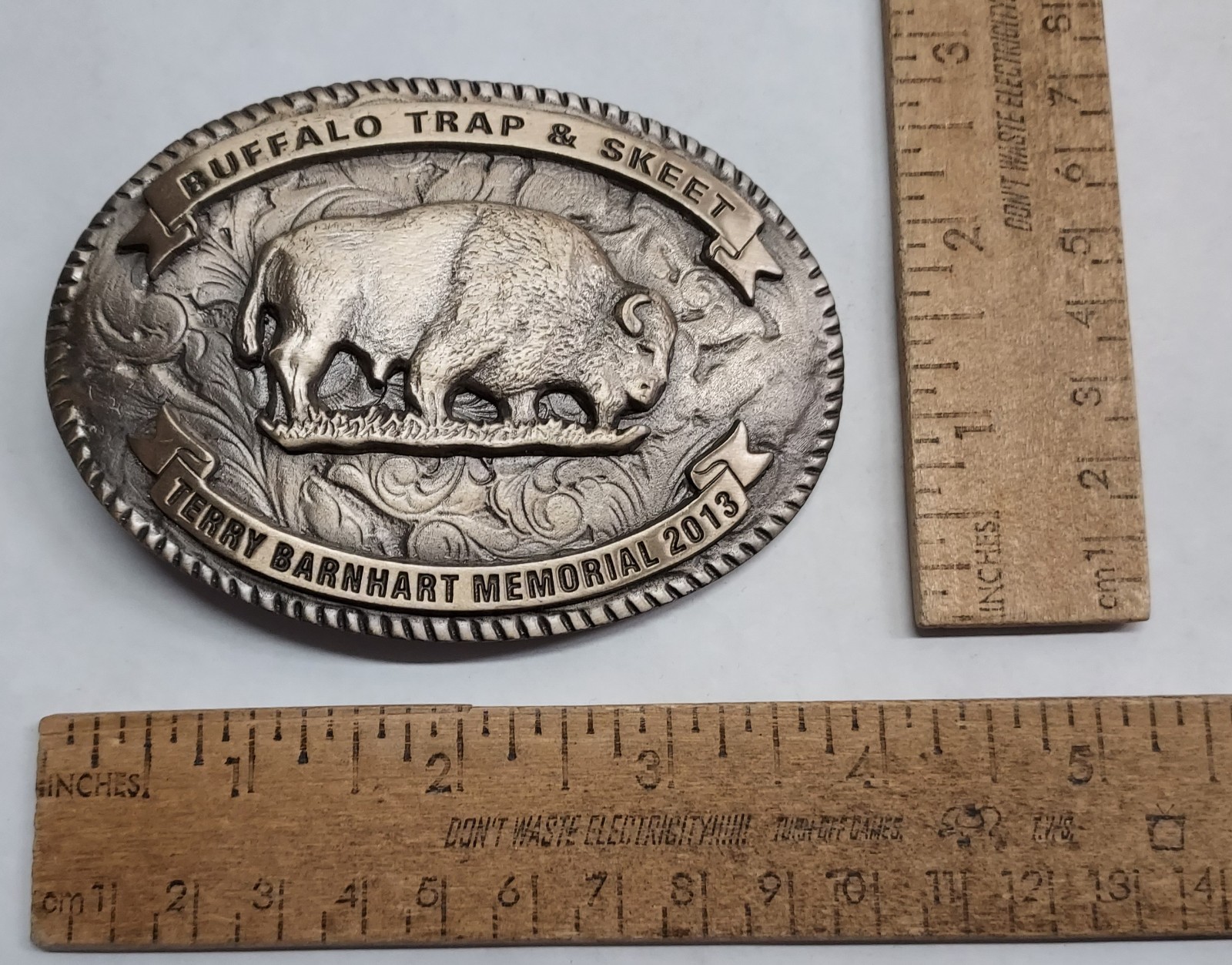 2013 BUFFALO TRAP & SKEET – TERRY BARNHART MEMORIAL – BELT BUCKLE -listing #9557