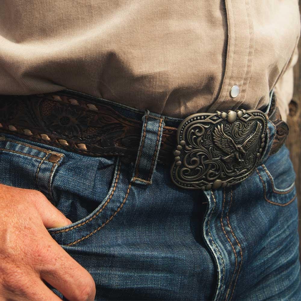 Montana Silversmiths Attitude Soaring Freedom Eagle Western Belt Buckle