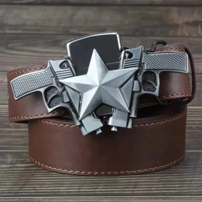 Creative Men&rsquo;s Belt Lighter Metal Belt Buckle Small Tool