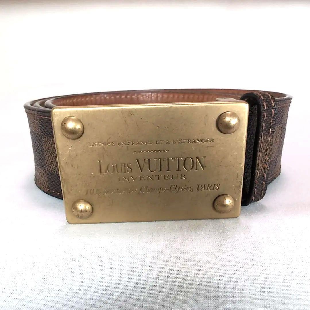 Louis Vuitton Pre-Owned Damier Sainteur Belt Gold 95Cm 5