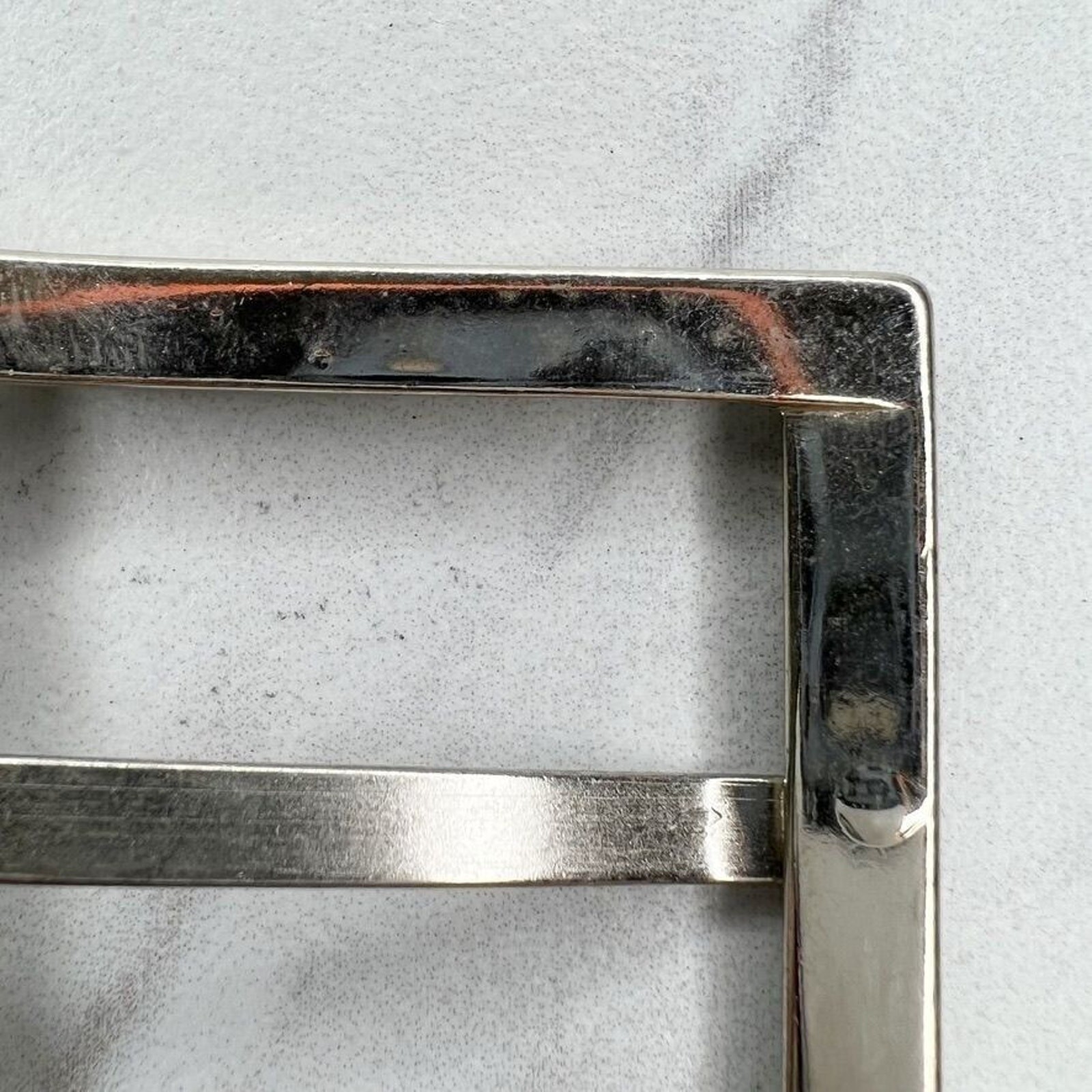 Silver Tone Simple Basic Belt Buckle