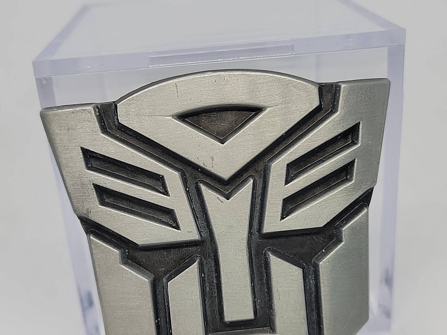 Vintage 2005 Transformers Autobot 3D Metal Belt Buckle Removable Interchangable