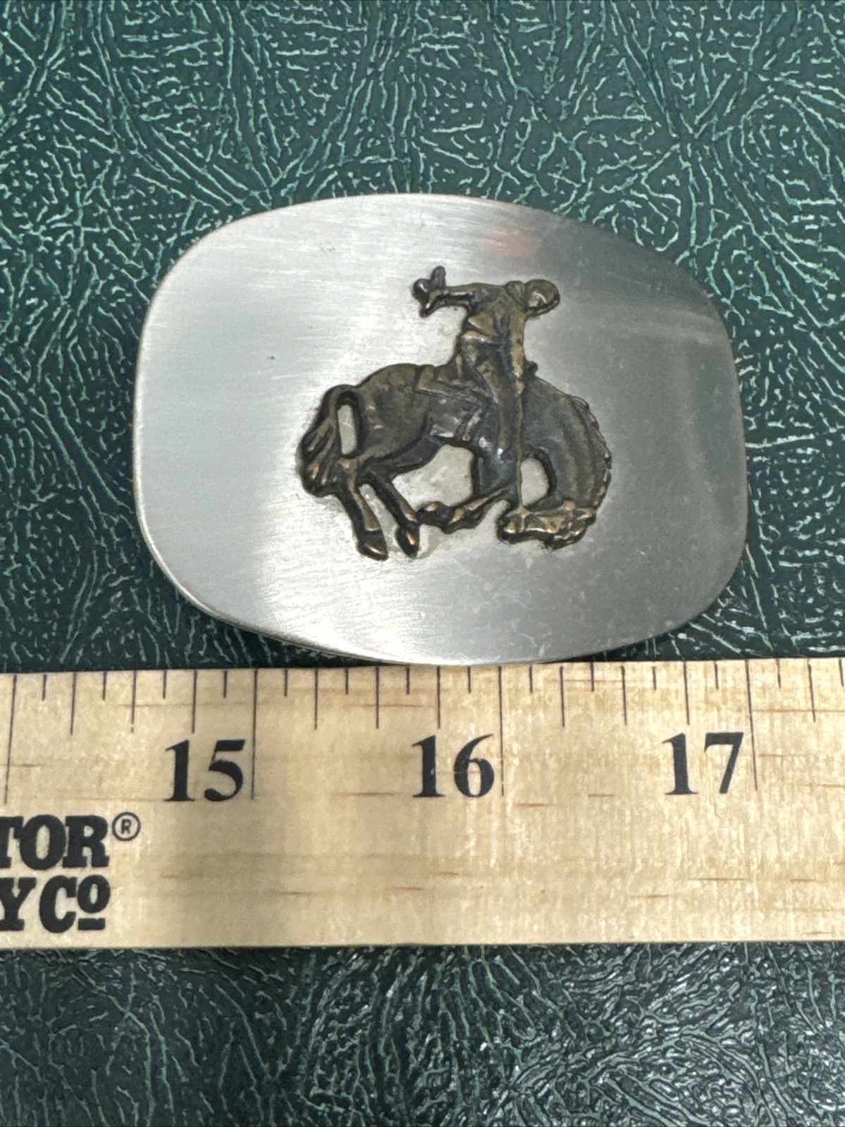 Vintage Broncho Riding Rodeo Belt Buckle Made in U.S.A.