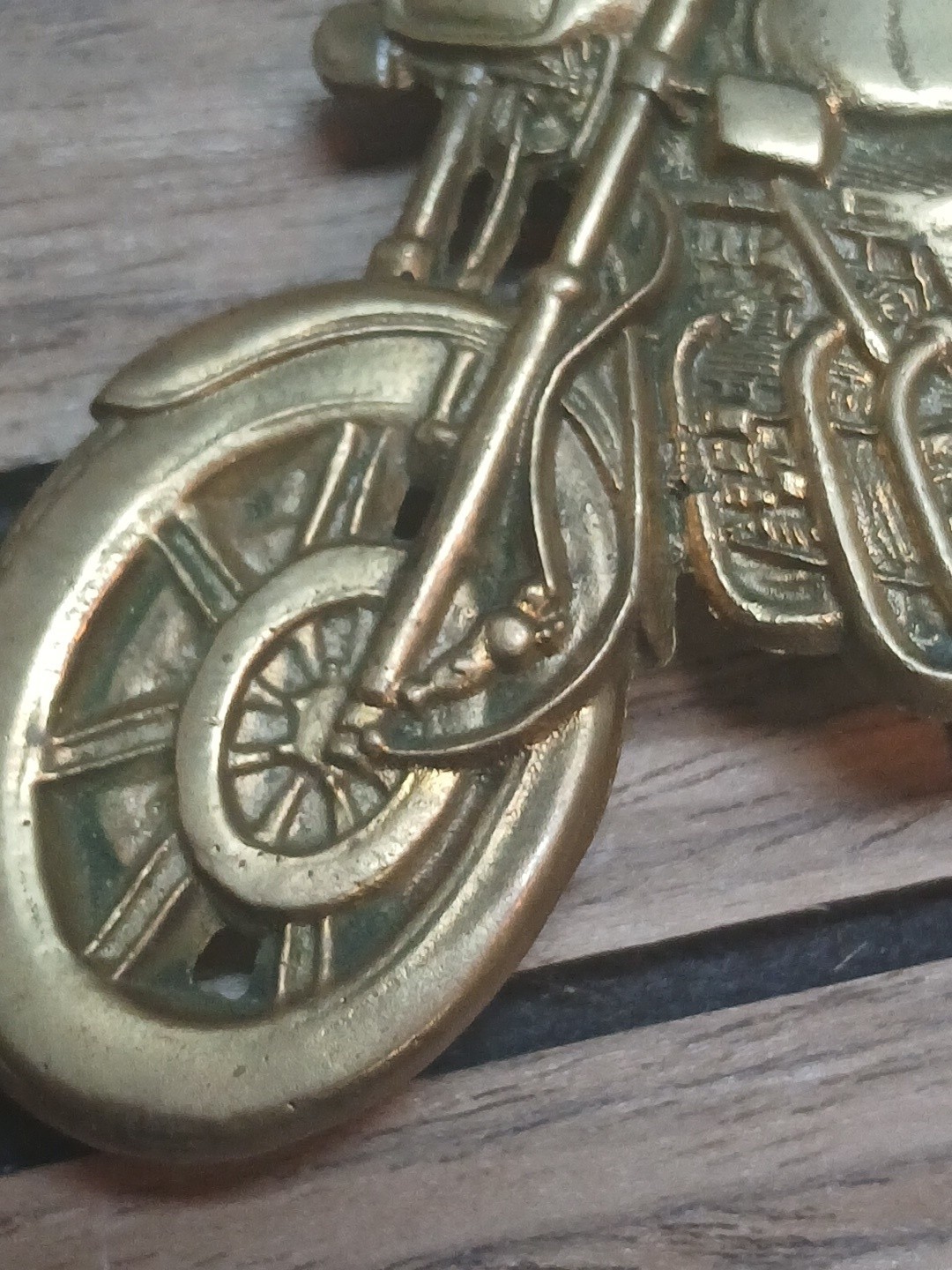 Motorcycle Belt Buckle BBB Baron Buckle Solid Brass 1978 Taiwan 6099 Vtg (WG)