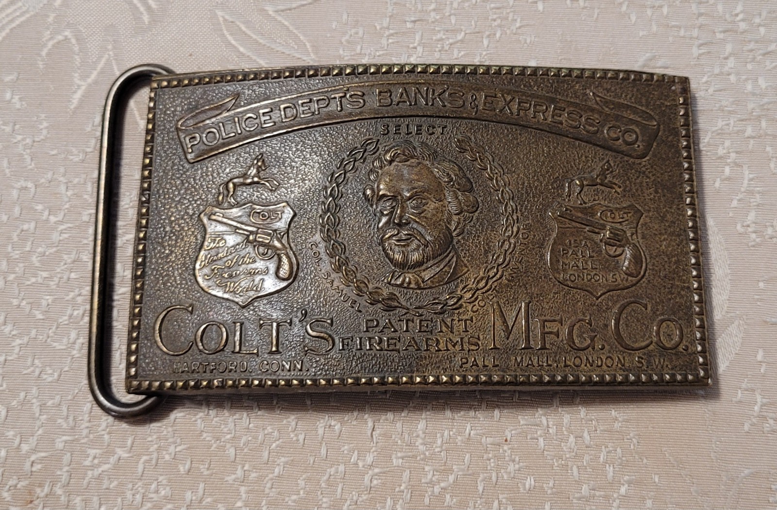 Vintage Colt MFG Police Dept&rsquo;s Bank Tiffany & Co Belt Buckle