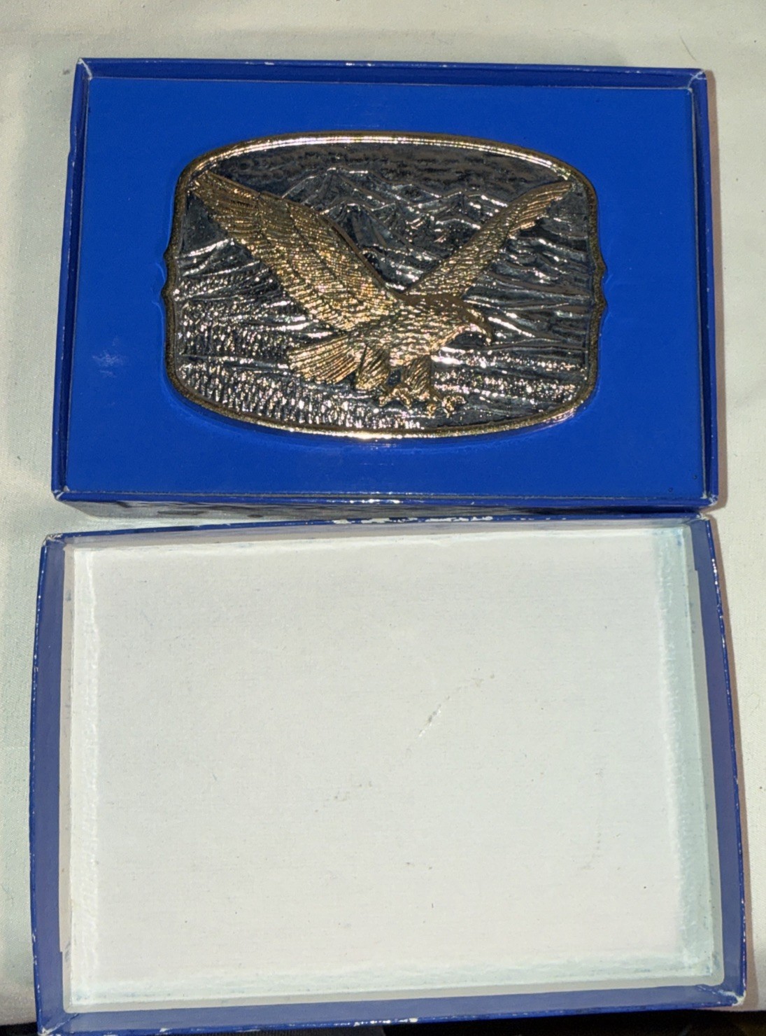200th Anniversary American Eagle Fine Silver/Gold Belt Buckle