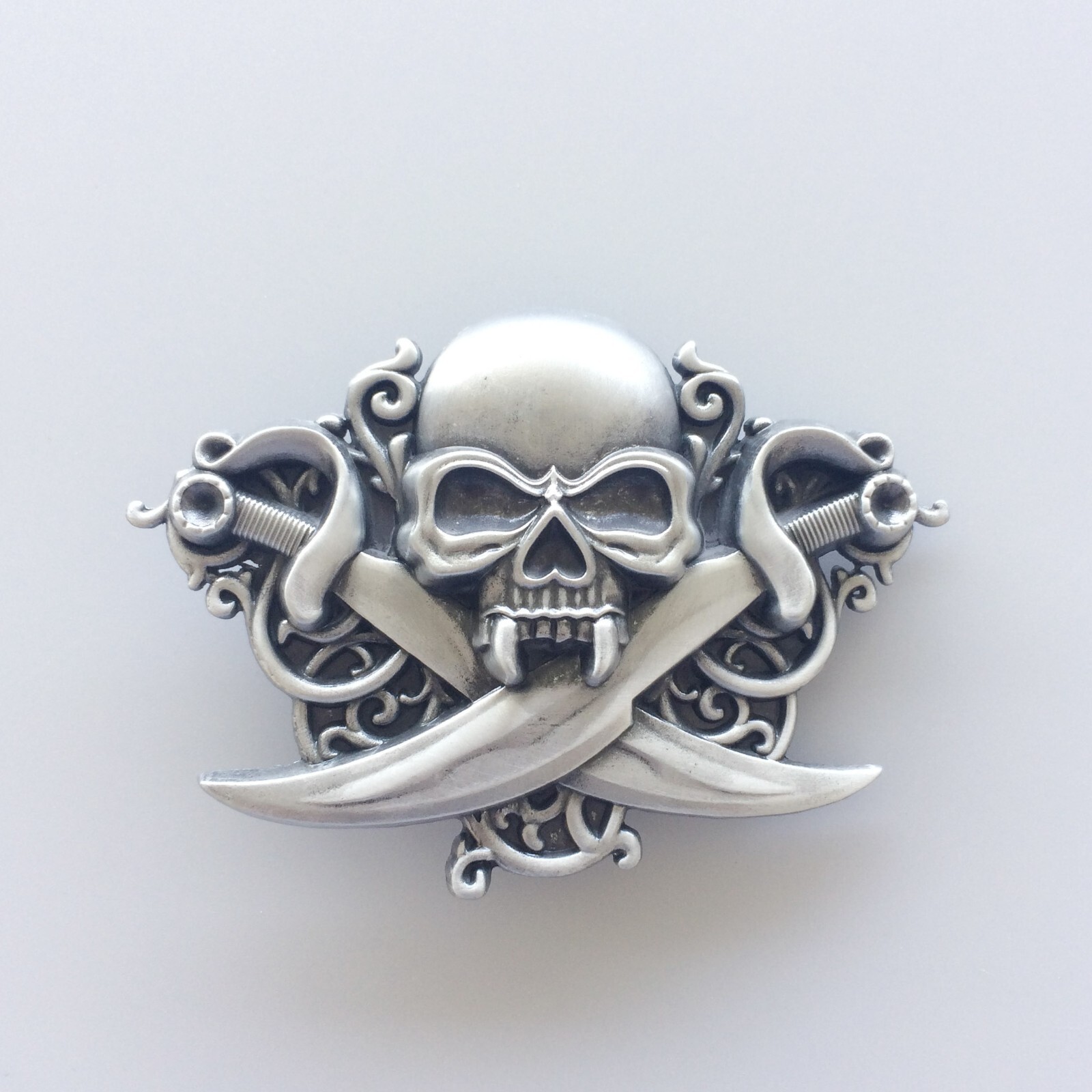 Vintage Cross Emo Skull Biker Rider Belt Buckle Gurtelschnalle