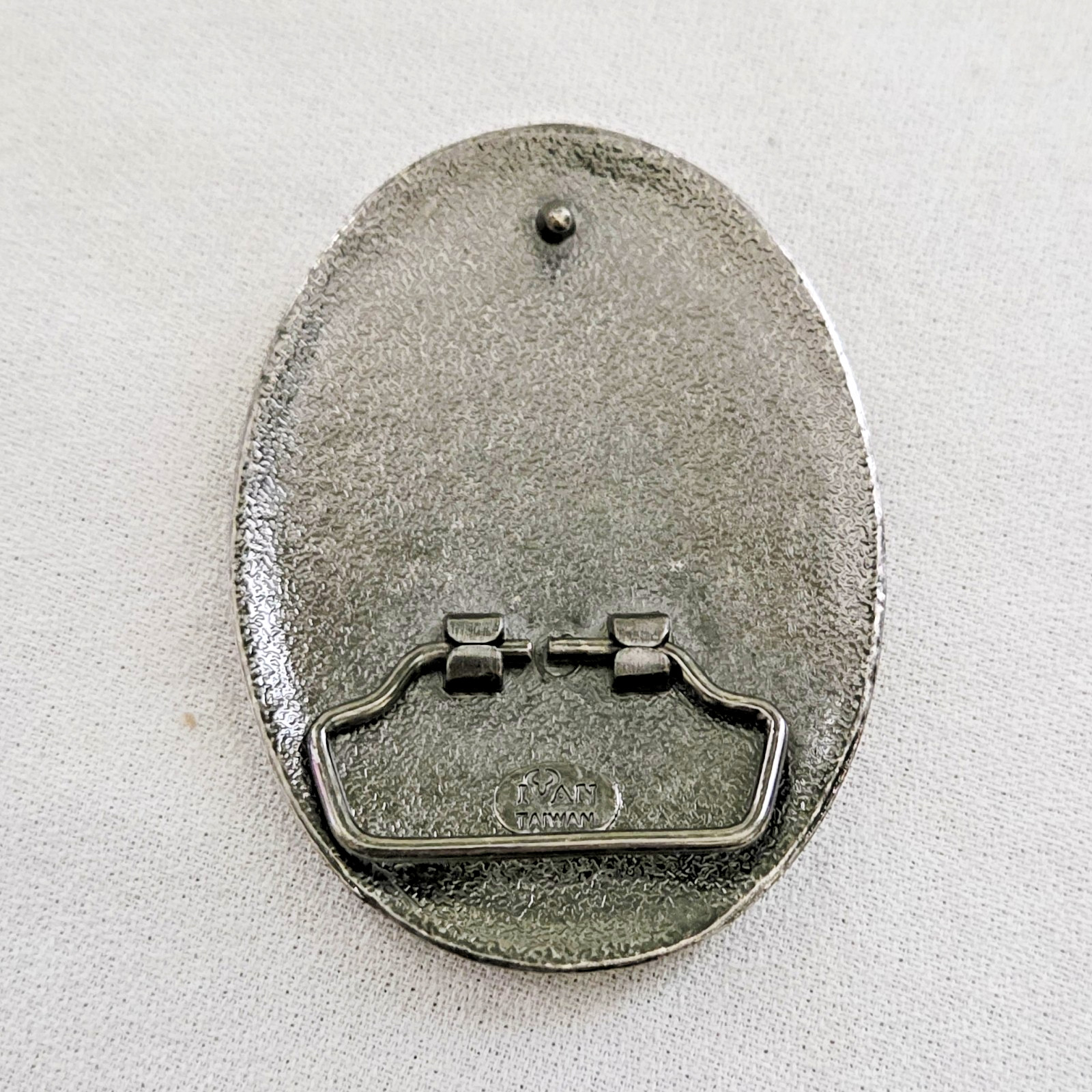 Ivan Belt Buckle – American Flag and Eagle (has wear) made in Taiwan
