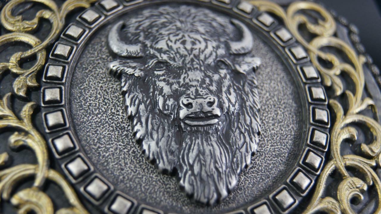 Nocona Buffalo Head Belt Buckle 37010