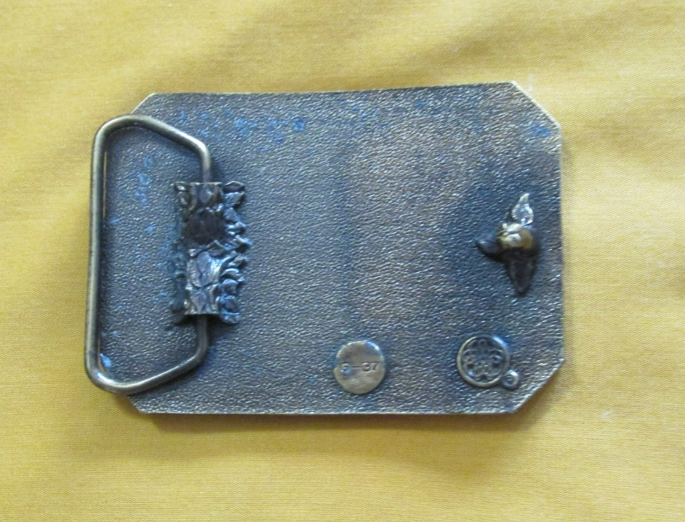 Standard Oil Solid Brass Belt Buckle