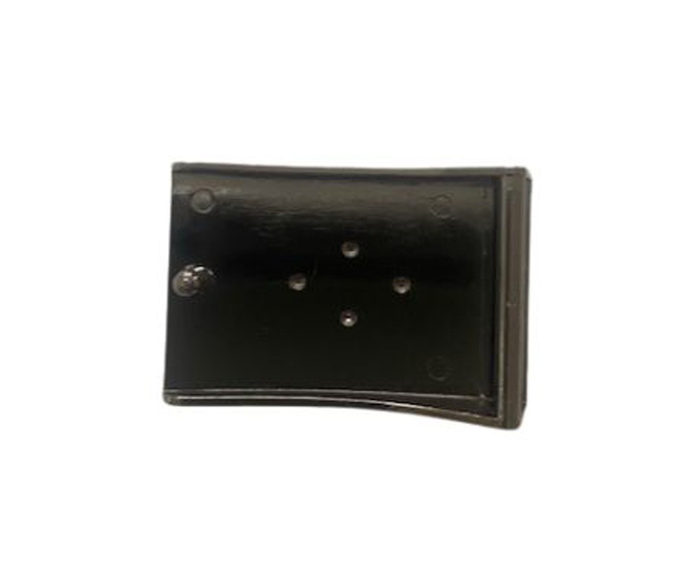 2 Plain Design Black Silver Belt Buckle