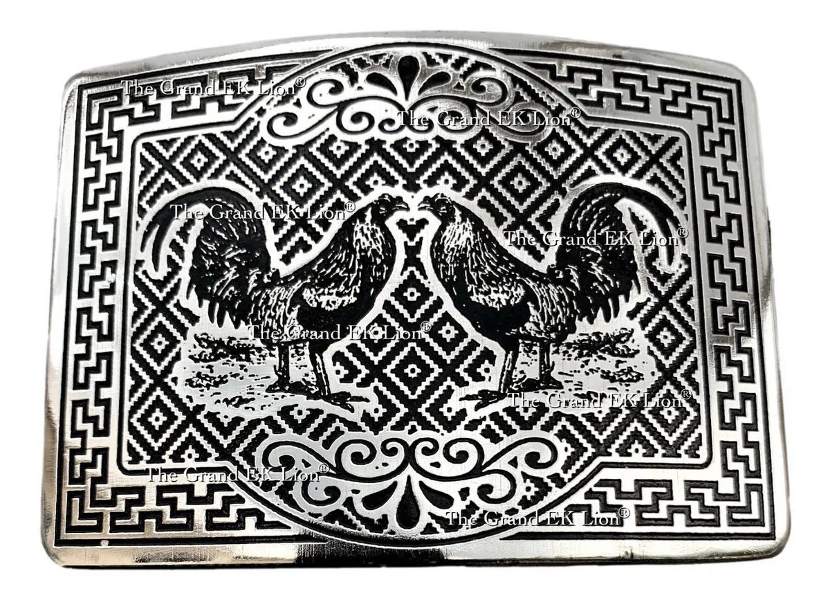 Mexican Rooster Chicken Charro Cowboy Belt Buckle Hebilla Vaquera Made In Mexico