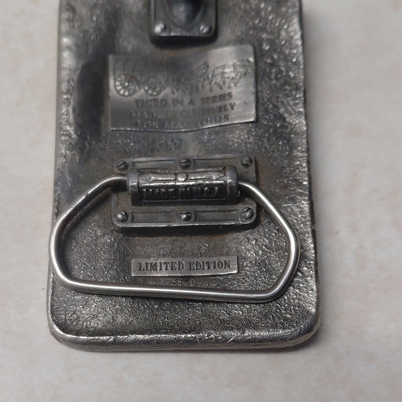 MAC Tools Limited Edition Silver Western Belt Buckle Logo Graphic 1.5in