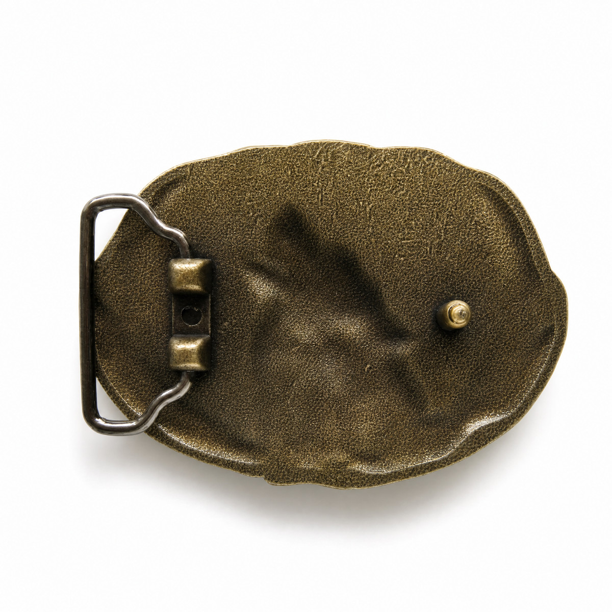 Western Howling Wolf Moon Metal Belt Buckle Bronze finish Cowboy Rodeo Biker