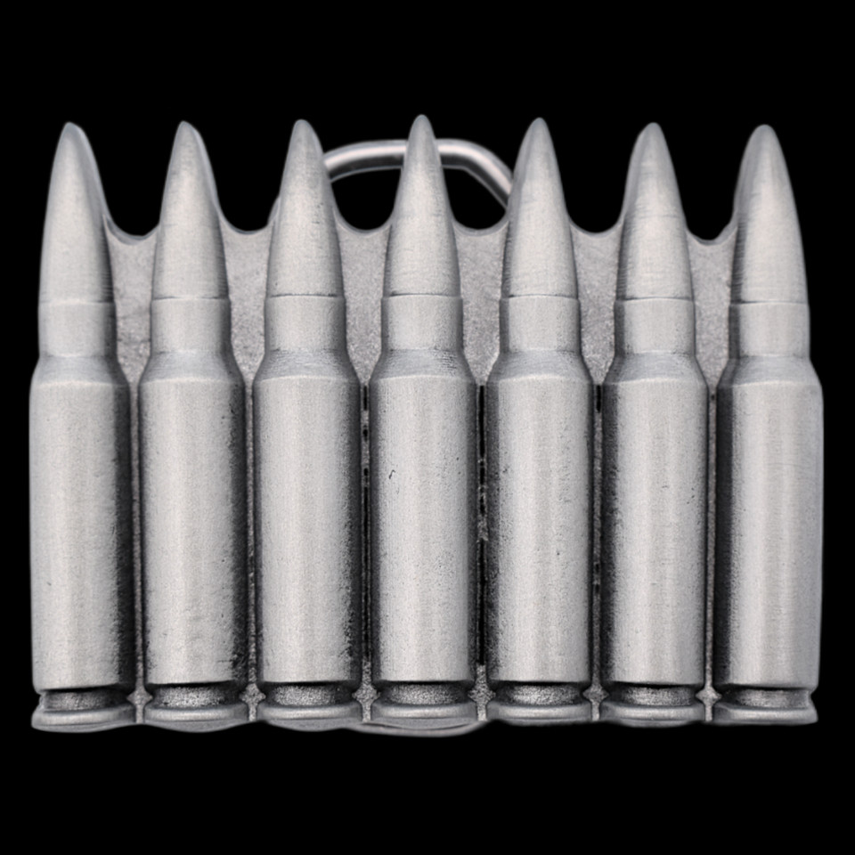 Bullet Cartridge Shaped Belt Buckle (New) ~AK47 AR15 .223 2nd Amendment Freedom~